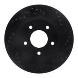 R1 Concepts 94-01 Buick Regal Front Right Drilled & Slotted Black Brake Rotor by R1 Concepts RNC-633-45007R