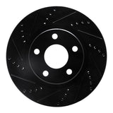 R1 Concepts 97-05 Buick Park Avenue Front Left Drilled & Slotted Black Brake Rotor by R1 Concepts RNC-633-45008L