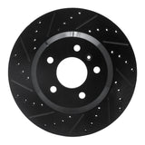 R1 Concepts 06-16 Buick Lucerne Front Left Drilled & Slotted Black Brake Rotor by R1 Concepts RNC-633-45012L