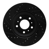 R1 Concepts 06-16 Buick Lucerne Front Right Drilled & Slotted Black Brake Rotor by R1 Concepts RNC-633-45012R