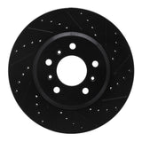 R1 Concepts 06-16 Buick Lucerne Front Right Drilled & Slotted Black Brake Rotor by R1 Concepts RNC-633-45012R