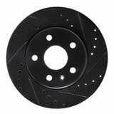 R1 Concepts 11-16 Buick LaCrosse Front Right Drilled & Slotted Black Brake Rotor by R1 Concepts RNC-633-45014R