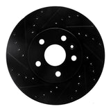 R1 Concepts 10-25 Buick Allure Front Left Drilled & Slotted Black Brake Rotor by R1 Concepts RNC-633-45016L