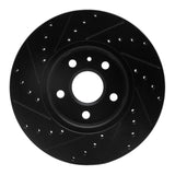 R1 Concepts 10-25 Buick Allure Front Right Drilled & Slotted Black Brake Rotor by R1 Concepts RNC-633-45016R
