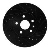 R1 Concepts 10-25 Buick Allure Front Right Drilled & Slotted Black Brake Rotor by R1 Concepts RNC-633-45016R