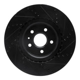 R1 Concepts 09-17 Buick Regal Front Left Drilled & Slotted Black Brake Rotor by R1 Concepts RNC-633-45017L