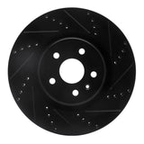 R1 Concepts 09-17 Buick Regal Front Right Drilled & Slotted Black Brake Rotor by R1 Concepts RNC-633-45017R