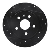 R1 Concepts 11-22 Buick Encore Rear Left Drilled & Slotted Black Brake Rotor by R1 Concepts RNC-633-45018L