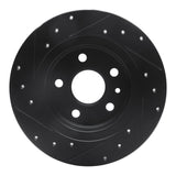 R1 Concepts 11-22 Buick Encore Rear Right Drilled & Slotted Black Brake Rotor by R1 Concepts RNC-633-45018R
