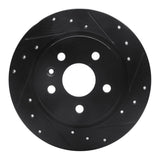 R1 Concepts 11-22 Buick Encore Rear Right Drilled & Slotted Black Brake Rotor by R1 Concepts RNC-633-45018R