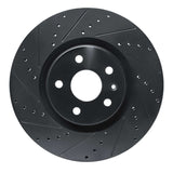R1 Concepts 13-19 Buick Regal Front Left Drilled & Slotted Black Brake Rotor by R1 Concepts RNC-633-45019L