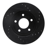R1 Concepts 01-07 Buick Rendezvous Front Left Drilled & Slotted Black Brake Rotor by R1 Concepts RNC-633-45021L