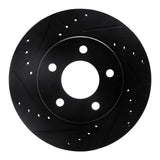 R1 Concepts 01-07 Buick Rendezvous Front Left Drilled & Slotted Black Brake Rotor by R1 Concepts RNC-633-45021L