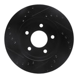 R1 Concepts 01-07 Buick Rendezvous Front Right Drilled & Slotted Black Brake Rotor by R1 Concepts RNC-633-45021R