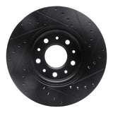 R1 Concepts 16-21 Buick LaCrosse Front Left Drilled & Slotted Black Brake Rotor by R1 Concepts RNC-633-45023L