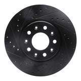 R1 Concepts 16-21 Buick LaCrosse Front Left Drilled & Slotted Black Brake Rotor by R1 Concepts RNC-633-45023L