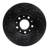 R1 Concepts 16-21 Buick Regal Sportback Front Right Drilled & Slotted Black Brake Rotor by R1 Concepts RNC-633-45023R