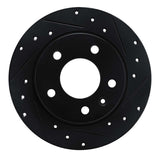 R1 Concepts 20-25 Buick Encore GX Rear Right Drilled & Slotted Black Brake Rotor by R1 Concepts RNC-633-45047R