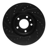 R1 Concepts 97-01 Cadillac CATERA Front Right Drilled & Slotted Black Brake Rotor by R1 Concepts RNC-633-46000R