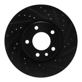 R1 Concepts 97-01 Cadillac CATERA Front Right Drilled & Slotted Black Brake Rotor by R1 Concepts RNC-633-46000R