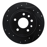 R1 Concepts 97-01 Cadillac CATERA Rear Left Drilled & Slotted Black Brake Rotor by R1 Concepts RNC-633-46001L