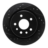 R1 Concepts 01-01 Cadillac CATERA Rear Left Drilled & Slotted Black Brake Rotor by R1 Concepts RNC-633-46002L