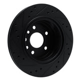 R1 Concepts 01-01 Cadillac CATERA Rear Right Drilled & Slotted Black Brake Rotor by R1 Concepts RNC-633-46002R