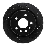 R1 Concepts 01-01 Cadillac CATERA Rear Right Drilled & Slotted Black Brake Rotor by R1 Concepts RNC-633-46002R
