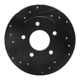 R1 Concepts 86-92 Buick Reatta Rear Left Drilled & Slotted Black Brake Rotor by R1 Concepts RNC-633-46003L