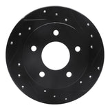 R1 Concepts 86-92 Buick Riviera Rear Right Drilled & Slotted Black Brake Rotor by R1 Concepts RNC-633-46003R