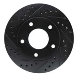 R1 Concepts 69-78 Cadillac Eldorado Front/Rear Left Drilled & Slotted Black Brake Rotor by R1 Concepts RNC-633-46004L