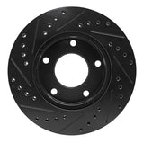 R1 Concepts 69-78 Cadillac Eldorado Rear/Front Right Drilled & Slotted Black Brake Rotor by R1 Concepts RNC-633-46004R