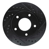 R1 Concepts 69-78 Cadillac Eldorado Rear/Front Right Drilled & Slotted Black Brake Rotor by R1 Concepts RNC-633-46004R