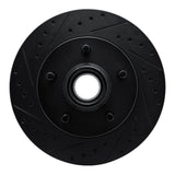R1 Concepts 90-90 Cadillac BROUGHAM Front Left Drilled & Slotted Black Brake Rotor by R1 Concepts RNC-633-46006L