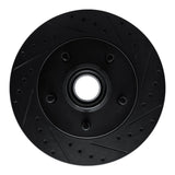 R1 Concepts 90-90 Cadillac BROUGHAM Front Right Drilled & Slotted Black Brake Rotor by R1 Concepts RNC-633-46006R