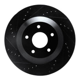 R1 Concepts 97-09 Cadillac XLR Right Front Drilled & Slotted Black Brake Rotor by R1 Concepts RNC-633-46008D