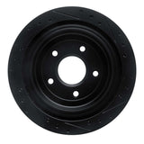 R1 Concepts 97-13 Cadillac XLR Rear Left Drilled & Slotted Black Brake Rotor by R1 Concepts RNC-633-46009L