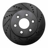 R1 Concepts 98-99 Cadillac DEVILLE Front Right Drilled & Slotted Black Brake Rotor by R1 Concepts RNC-633-46010R
