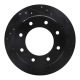R1 Concepts 00-11 Cadillac DTS Rear Right Drilled & Slotted Black Brake Rotor by R1 Concepts RNC-633-46011R