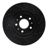R1 Concepts 03-07 Cadillac CTS Front Left Drilled & Slotted Black Brake Rotor by R1 Concepts RNC-633-46012L