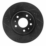 R1 Concepts 03-08 Cadillac STS Front Left Drilled & Slotted Black Brake Rotor by R1 Concepts RNC-633-46013L