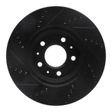 R1 Concepts 03-08 Cadillac STS Front Right Drilled & Slotted Black Brake Rotor by R1 Concepts RNC-633-46013R
