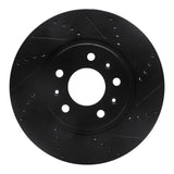 R1 Concepts 03-08 Cadillac STS Front Right Drilled & Slotted Black Brake Rotor by R1 Concepts RNC-633-46013R