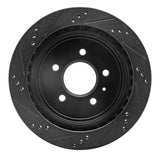 R1 Concepts 03-11 Cadillac STS Rear Right Drilled & Slotted Black Brake Rotor by R1 Concepts RNC-633-46014R