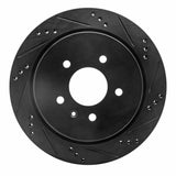 R1 Concepts 03-11 Cadillac STS Rear Right Drilled & Slotted Black Brake Rotor by R1 Concepts RNC-633-46014R