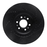 R1 Concepts 04-11 Cadillac STS Front Left Drilled & Slotted Black Brake Rotor by R1 Concepts RNC-633-46015L