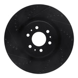 R1 Concepts 04-11 Cadillac STS Front Left Drilled & Slotted Black Brake Rotor by R1 Concepts RNC-633-46015L