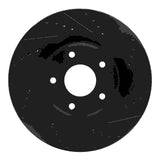 R1 Concepts 05-13 Cadillac XLR Front Right Drilled & Slotted Black Brake Rotor by R1 Concepts RNC-633-46018R