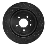 R1 Concepts 05-11 Cadillac STS Rear Left Drilled & Slotted Black Brake Rotor by R1 Concepts RNC-633-46020L