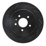 R1 Concepts 05-11 Cadillac STS Rear Left Drilled & Slotted Black Brake Rotor by R1 Concepts RNC-633-46020L